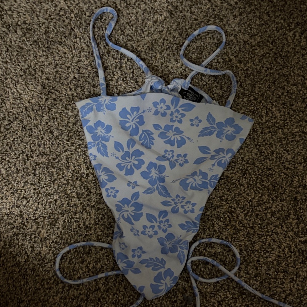 Rue21 Light Blue Floral Swimsuit